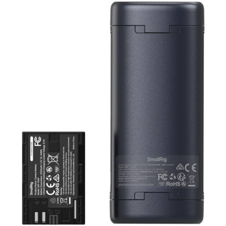 SmallRig 5695 - zestaw, przenośna dwukanałowa ładowarka (typu etui), 2x akumulator Canon LP-E6P